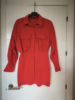 Vestido Zara Rojo, Talla S