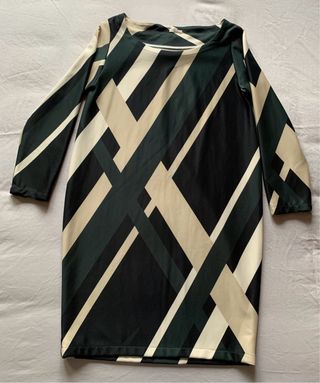 Abito sartoriale fantasia geometrica