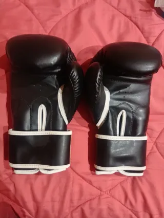 Guantes de boxeo negros EKIPOL 12oz