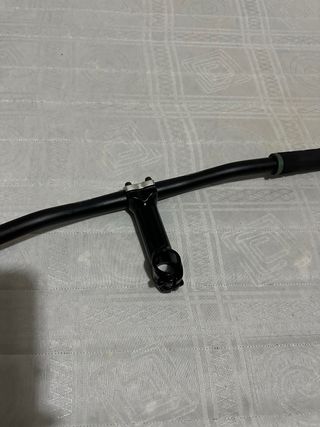 Manillar y potencia para bicicleta