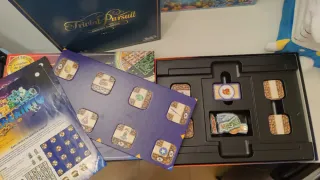 Lote Juegos: Laberinto, Trivial Pursuit, 2 Puzzles