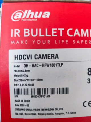 Cámara Dahua HDCVI IR Bullet