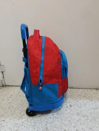 Maleta Ruedas Mario Bros Roja y Azul