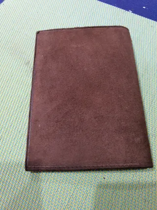 Billetera de caballero de piel marrón