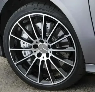 CENTROS RUEDA LLANTA UNIVERSAL MERCEDES 75MM PLATA