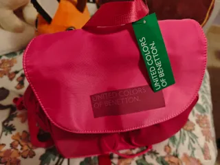 Bolso Mochila Benetton Rosa
