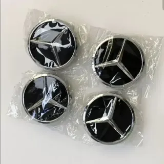 4 TAPAS BUJE RUEDA LLANTA UNIVERSAL MERCEDES 75MM