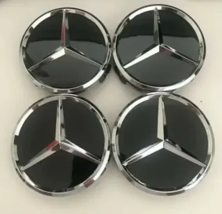 4 TAPAS BUJE RUEDA LLANTA UNIVERSAL MERCEDES 75MM