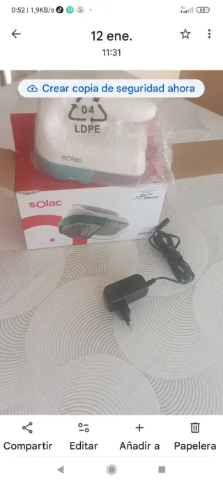 Quitapelusas Solac sin estrenar