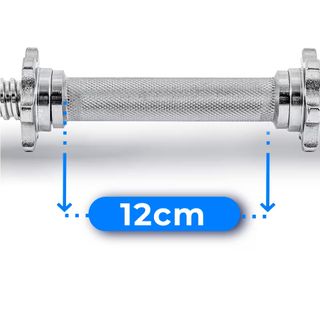 Barra de mancuernas cromada 2.5 kg