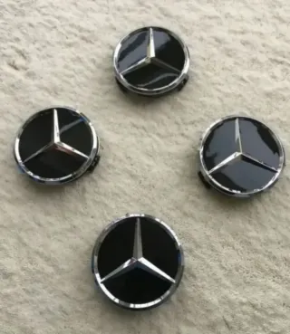 4 TAPABUJES CENTRO RUEDA LLANTA UNIVERSAL MERCEDES