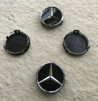 4 TAPABUJES CENTRO RUEDA LLANTA UNIVERSAL MERCEDES