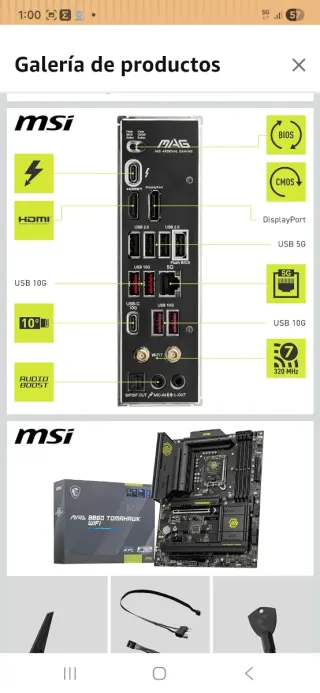 MSI MAG B860 Tomahawk WiFi Placa Base ATX