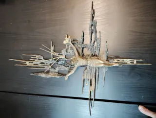 Escultura Metal Brutalista Crucifijo