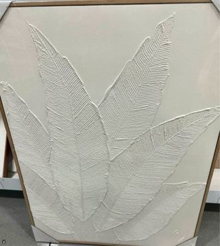 Cuadro Decorativo Hojas Texturizadas