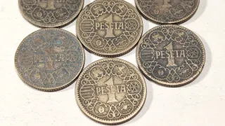 Lote 1 Pta 1944 (x10) Franco, Estado Español