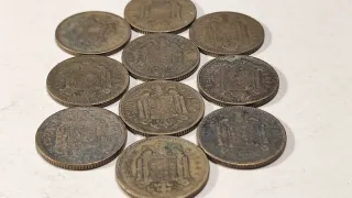 Lote 1 Pta 1944 (x10) Franco, Estado Español