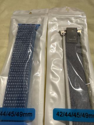 SIN USAR Correa Apple Watch Negro Blanco Azul Gris