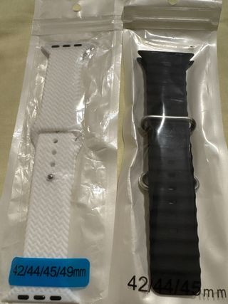 SIN USAR Correa Apple Watch Negro Blanco Azul Gris