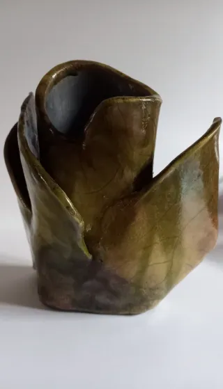 Vaso vintage ceramica raku Pupa Stanciu?