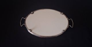 Antigua bandeja de cerámica mayólica