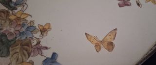 Antigua bandeja de cerámica mayólica