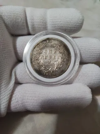 Rupia India Plata Reina Victoria 1840