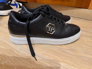 Zapatillas Philipp Plein Negras y Plateadas