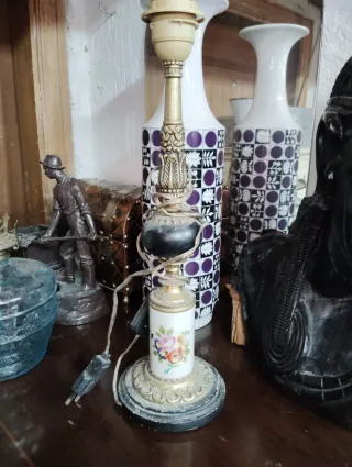 Lámpara Sobremesa Victoriana Antigua