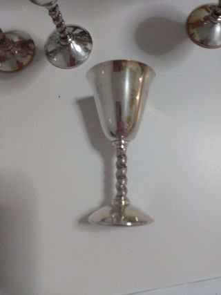 10 copas E.P BRASS URANIO SPAIN de alpaca