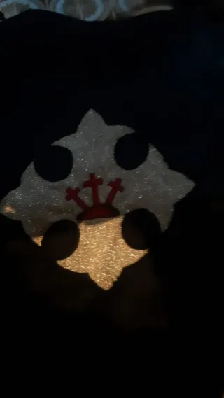 Traje Nazareno Negro con Tres Cruces