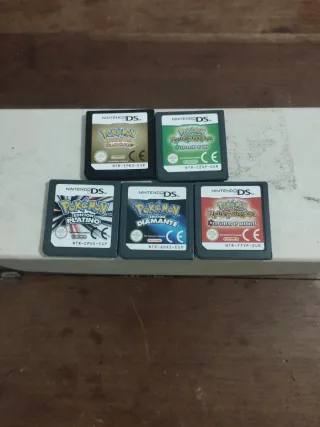 Lote 5 Juegos Nintendo DS Pokémon