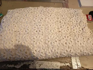 Coperta uncinetto floreale