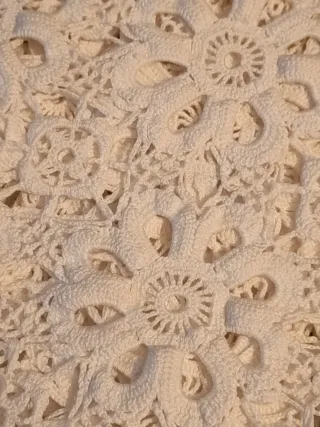Coperta uncinetto floreale