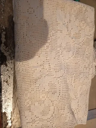 Coperta uncinetto floreale