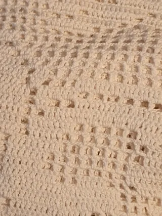 Coperta uncinetto floreale
