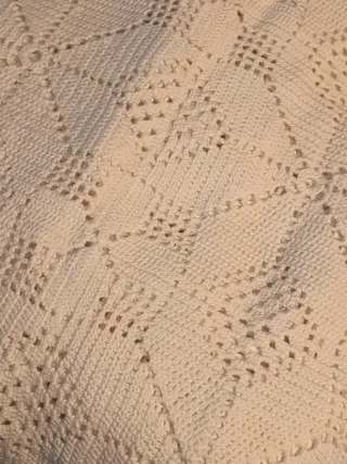Coperta uncinetto floreale