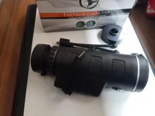 Monocular Negro Nuevo. Telescopio portátil.