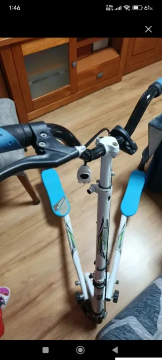 Monopatín infantil 3 ruedas azul