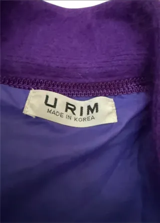 Cappotto donna viola taglia L