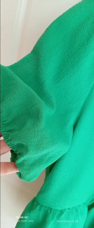 Camisa verde L con cordones