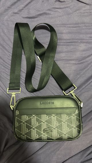 Riñonera Lacoste Negra y Multicolor