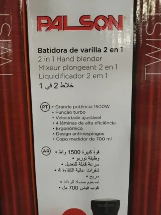Batidora de varilla 1500W Palson 3 años garantía