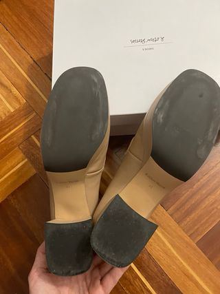 Mocasines tacón piel & Other Stories beige