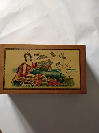 Caja antigua juego lotería
