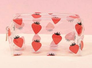 Neceser Amplio Transparente con Fresas