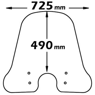 Parabrisas Classic para Piaggio Vespa LX 50/125/150 2005-2014 - Humo