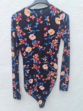 Body estampado mujer manga larga