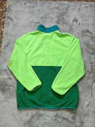 Forro Polar Patagonia Verde y Amarillo