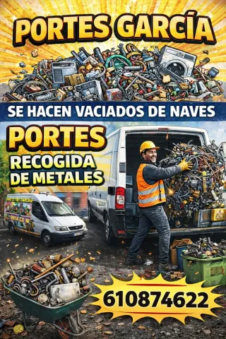 Portes y mudanzas vaciados de naves